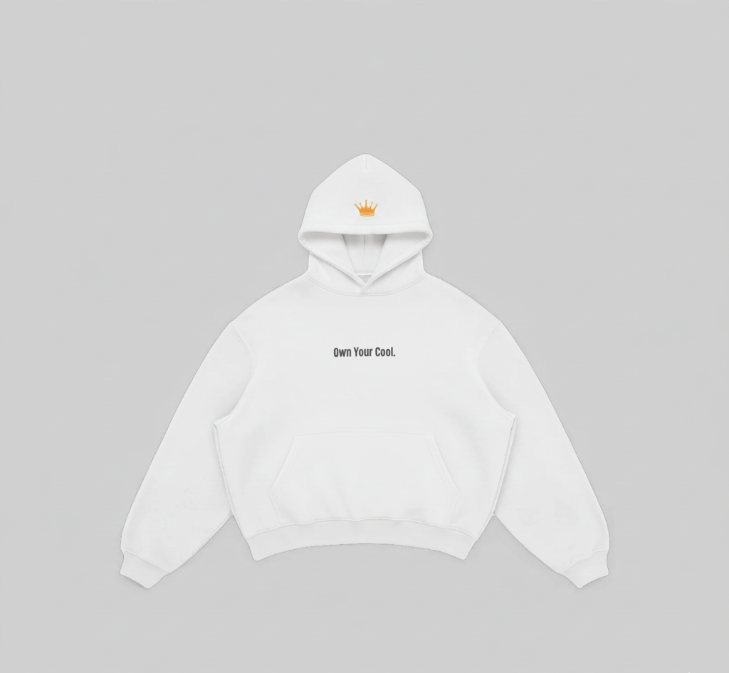 Error 404 White Hoodie