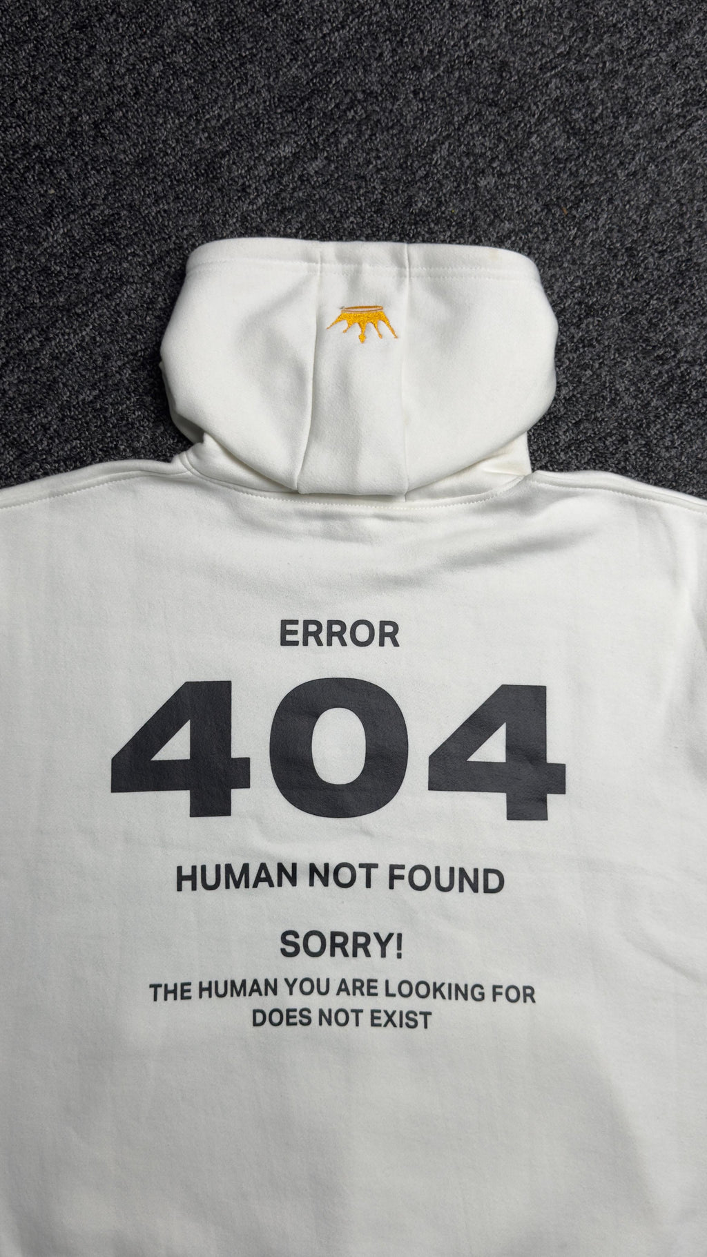 Error 404 White Hoddie