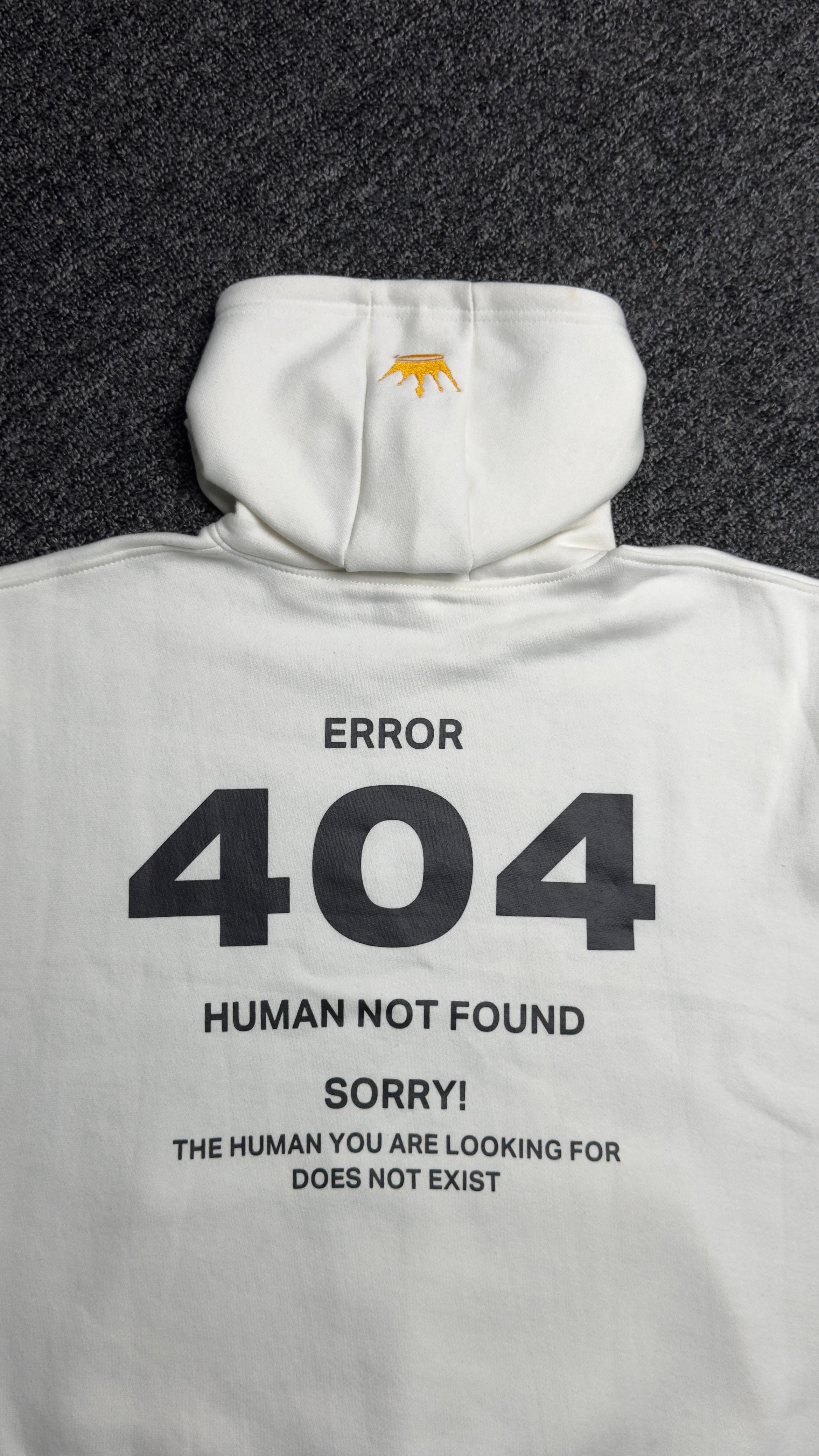 Error 404 White Hoddie
